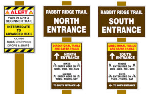 Jackrabbit Trail Signage - Hayesville, NC