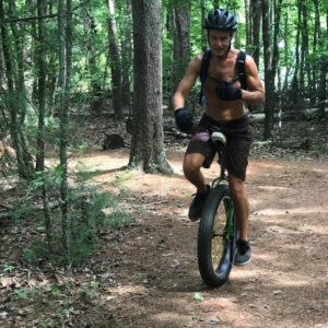 Mark Taylor - Unicyclist at Jackrabbit Trail