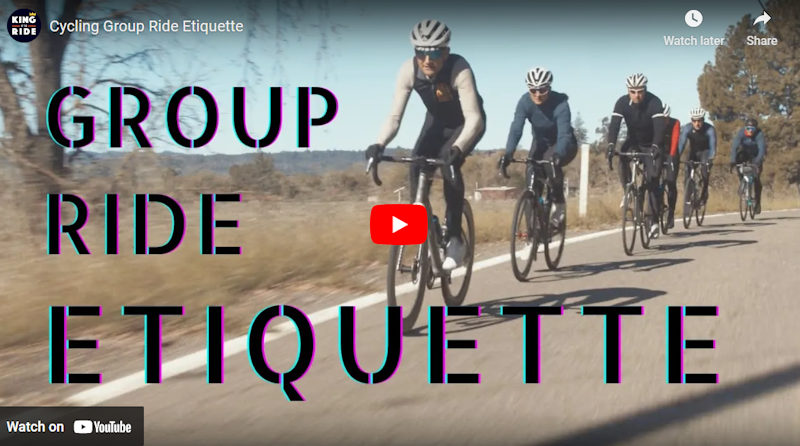 Group Ride Etiquette - Ted and Laura King Video Link