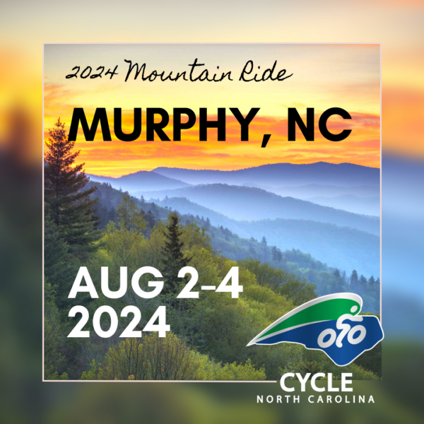 Cycle North Carolina announces Murphy, NC, as host city for 2024